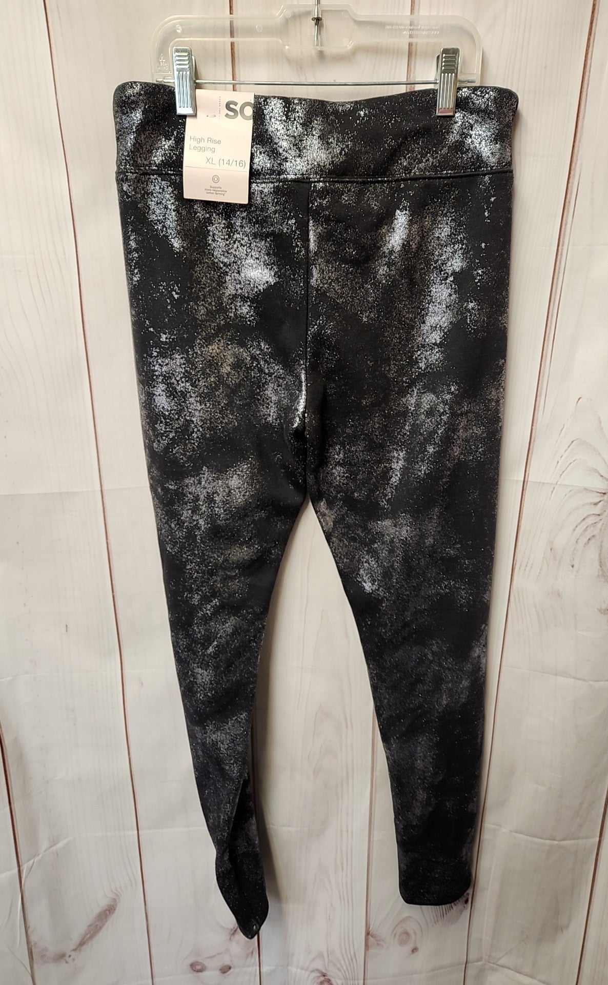 NWT So Girl's Size 14/16 Black Leggings