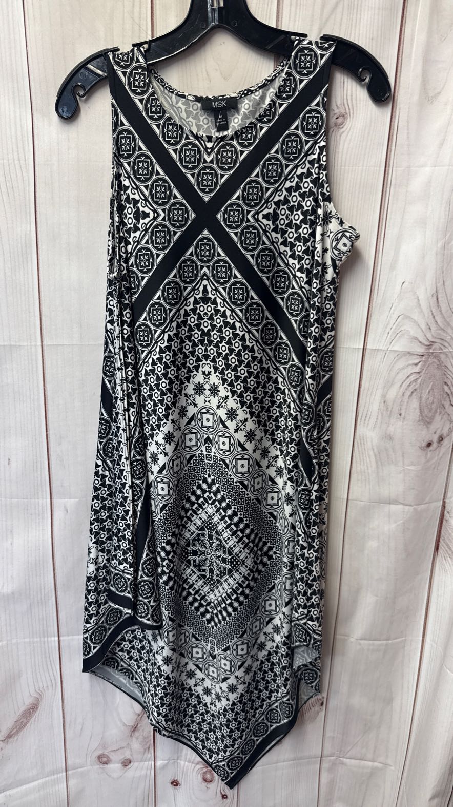 Msk Women's Size M Black & White Dress