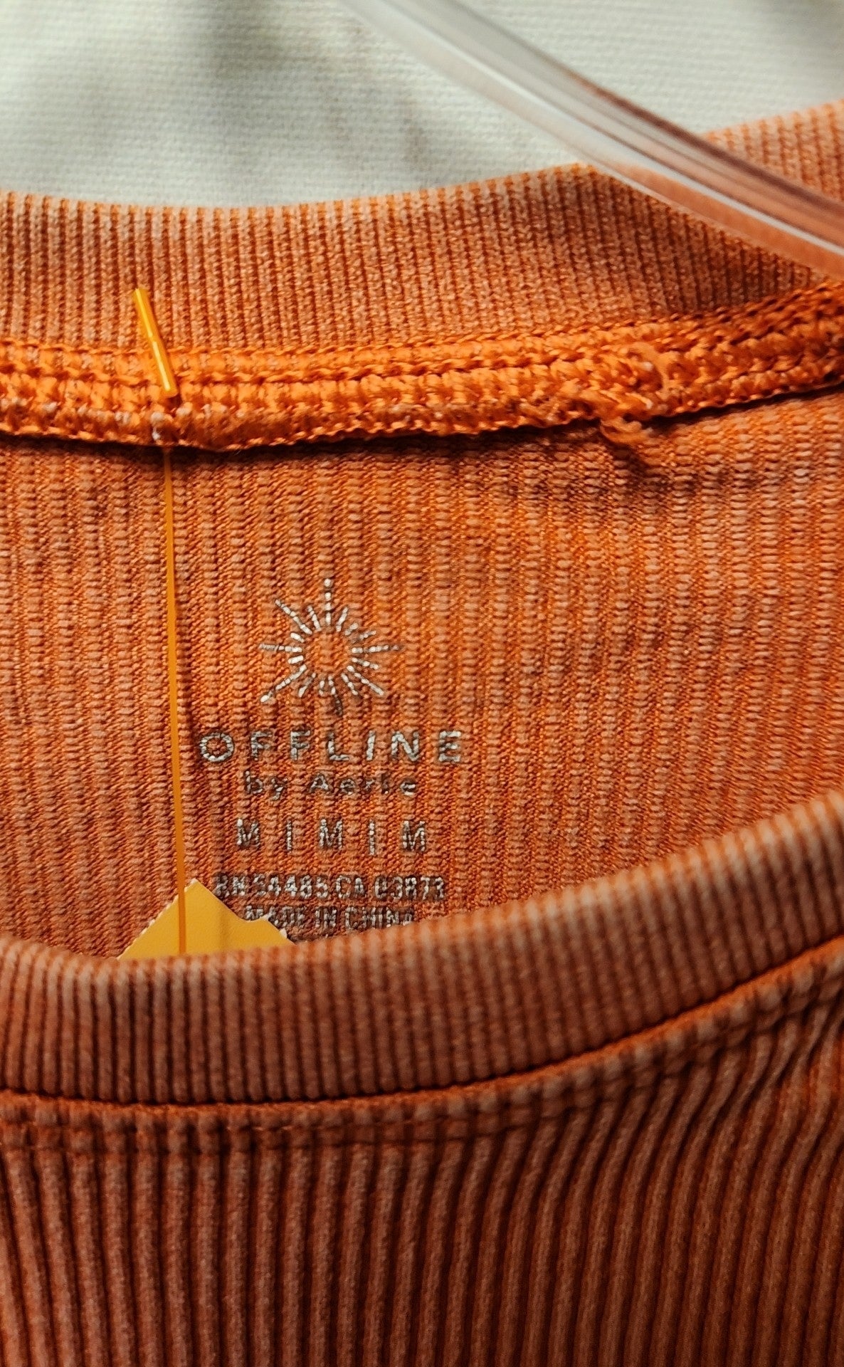 Offline by Aerie Women's Size M Orange Long Sleeve Top