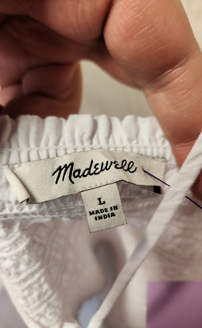 Madewell Women's Size L White Sleeveless Top