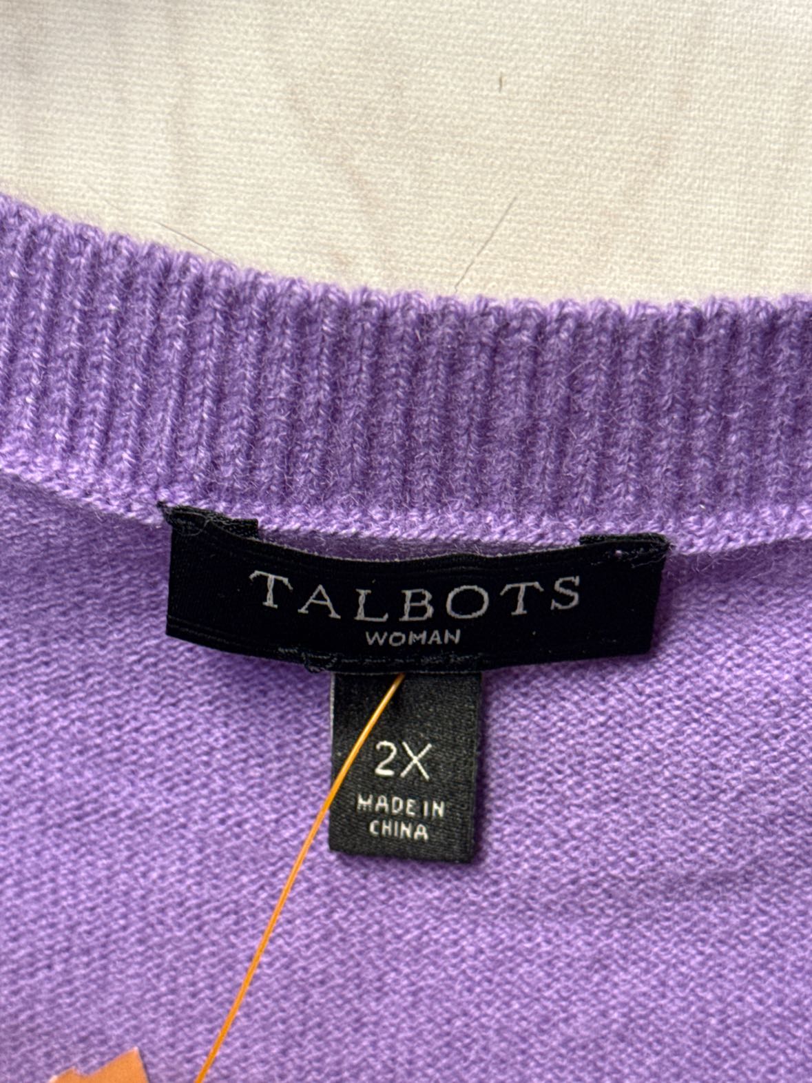 Talbots Women's Size 2X Purple Sweater