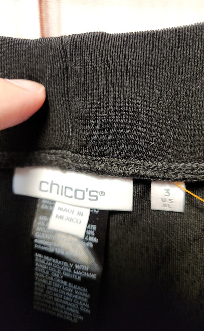 Chico's Women's Size 3 = US XL Black Pants