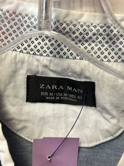 Zara Men's Size M Blue Shirt