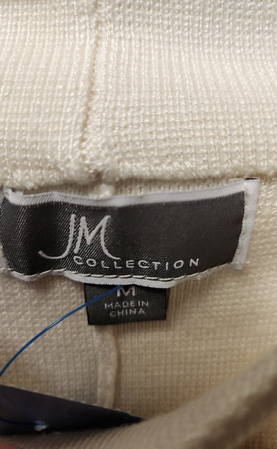 JM Collection Women's Size M White Cardigan