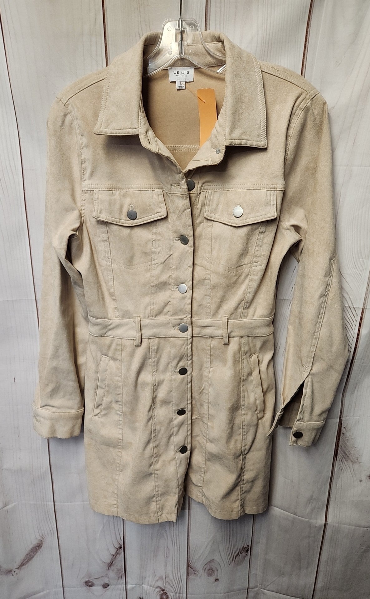 Le Lis Women's Size S Tan Coat