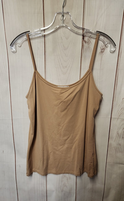 Zara Women's Size L Beige Sleeveless Top