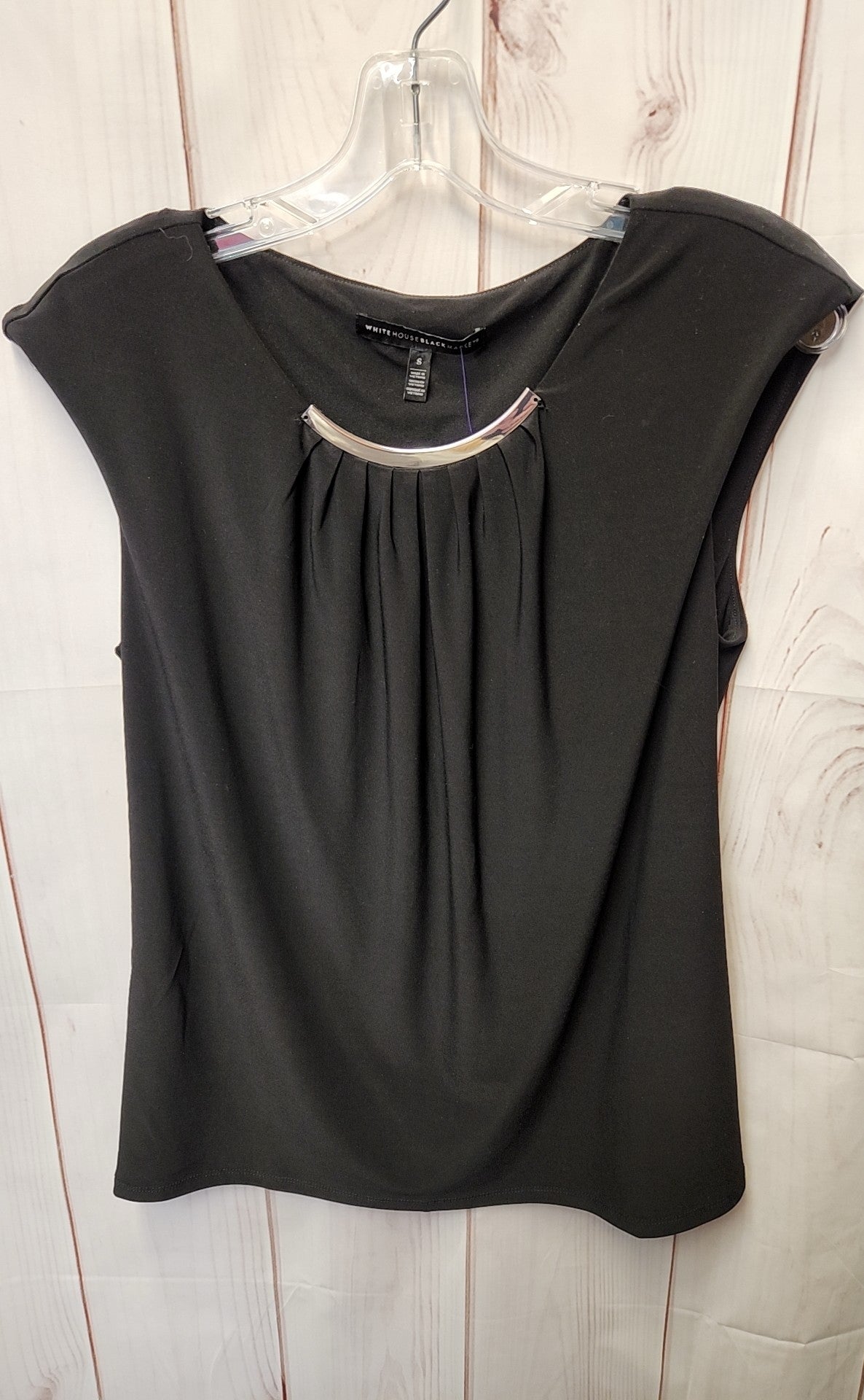 White House Black Market Women's Size S Black Sleeveless Top