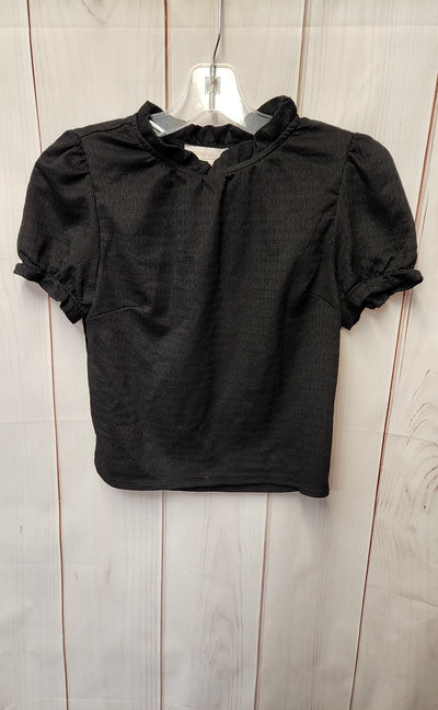 Monteau Women's Size S Black Short Sleeve Top