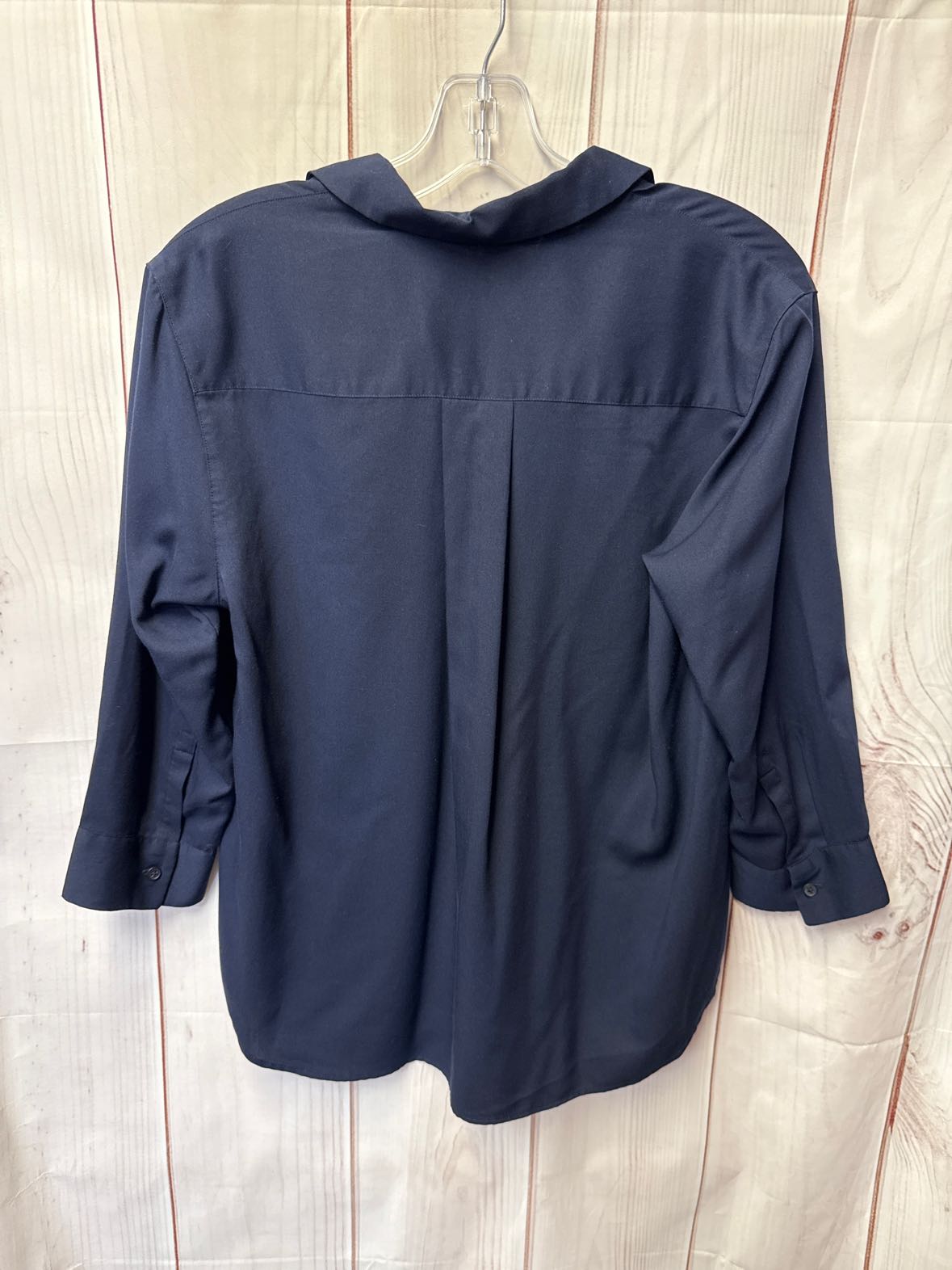 Uniqlo Women's Size S Navy 3/4 Sleeve Top