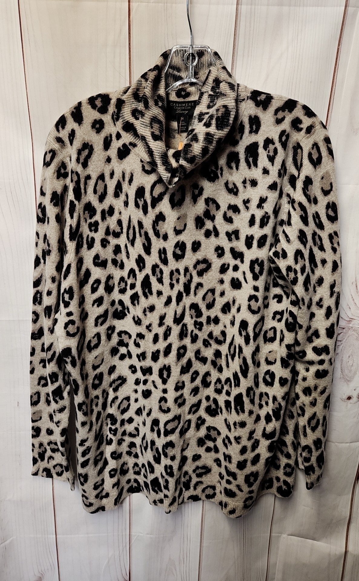 Charter Club Women's Size 3X Brown Animal Print Sweater