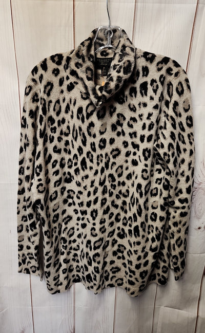 Charter Club Women's Size 3X Brown Animal Print Sweater