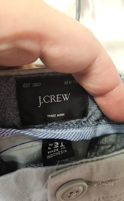 NWT J Crew Men's Size 31x32 Gray Pants 484 Slim
