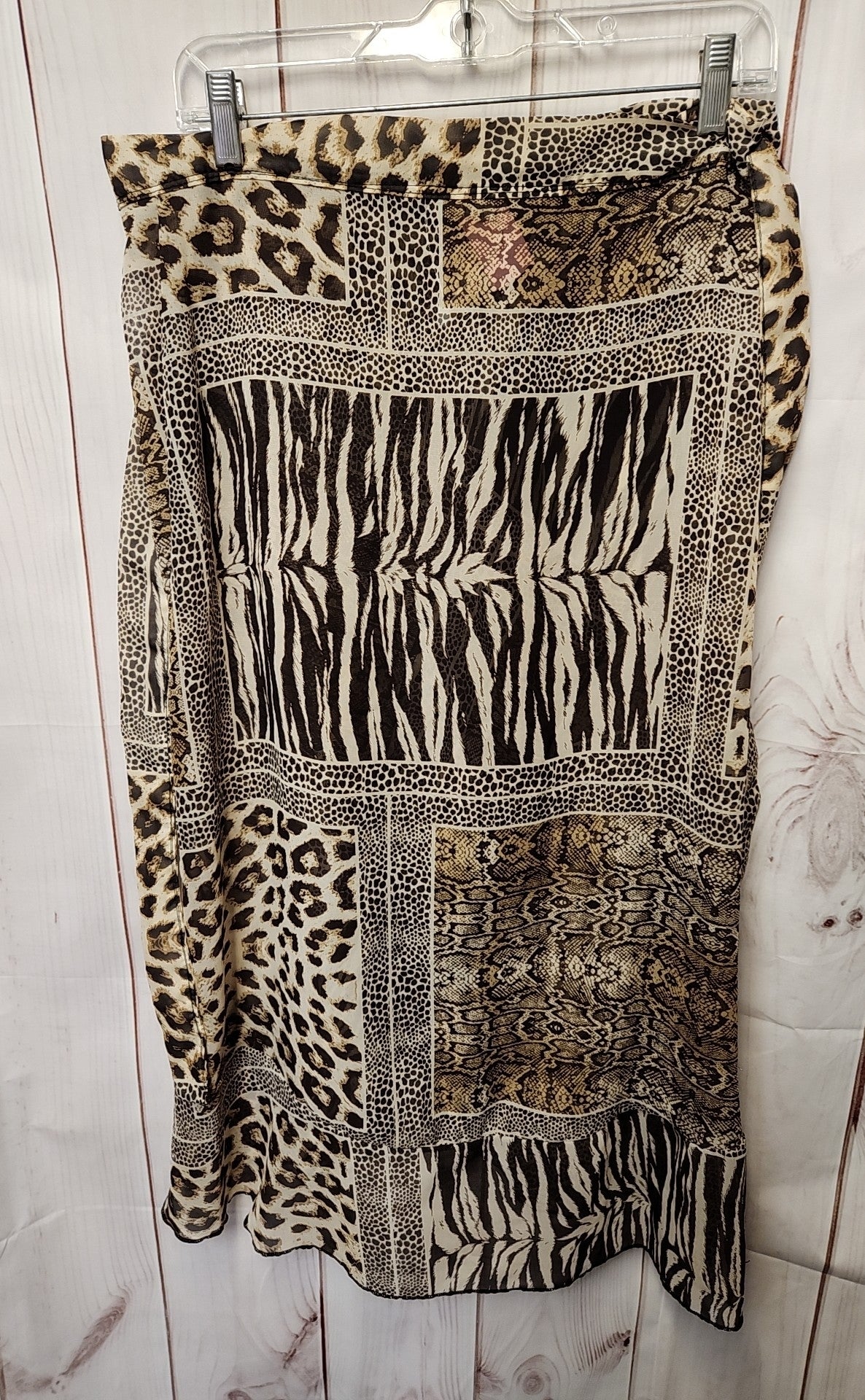 Lulla Women's Size One Size Brown Animal Print Sarong