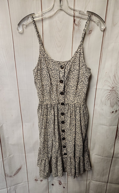 Japna Women's Size M Beige Animal Print Dress