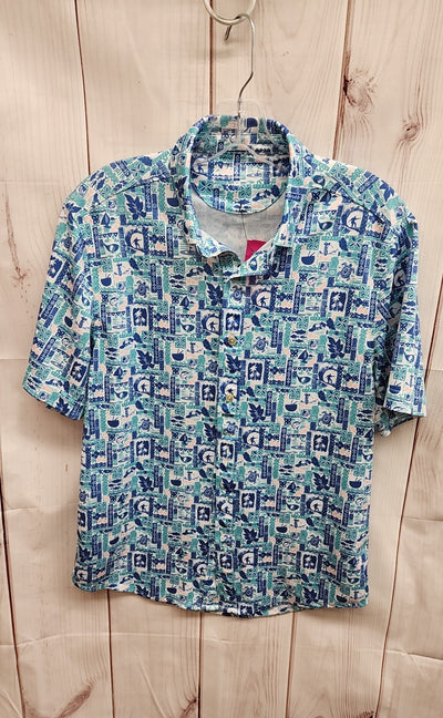 Bermuda Men's Size S Turquoise Shirt