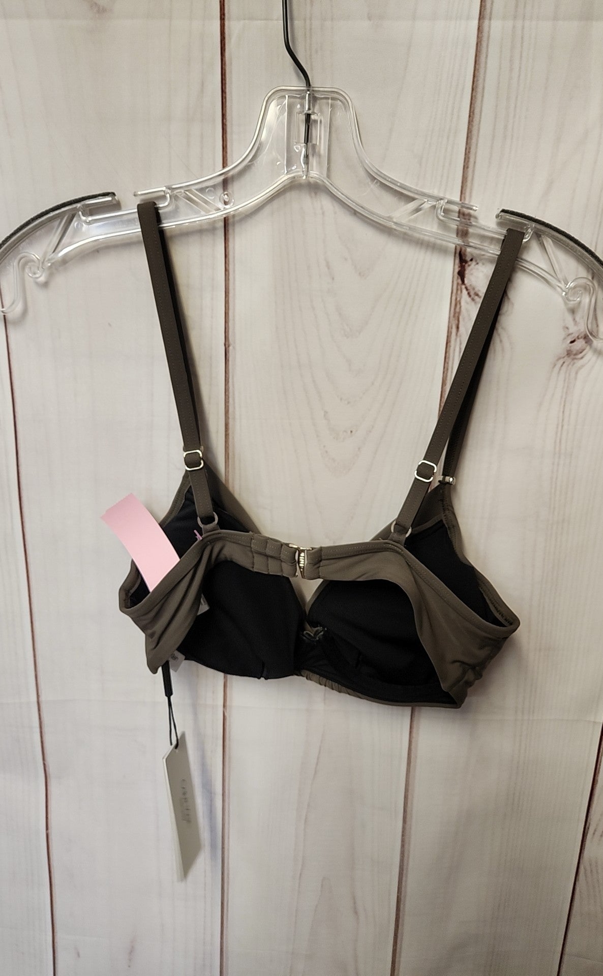 NWT Calvin Klein Women's Size XS Olive Green Swim Top