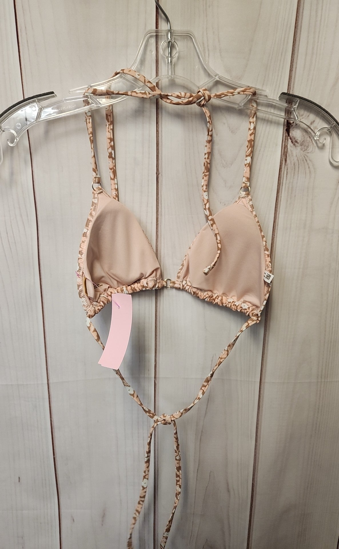 Aerie Women's Size M Beige Floral Swim Top