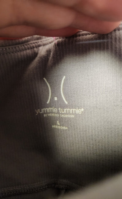 Yummie Tummie Women's Size L Gray Active Capris