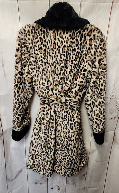 Betsey Johnson Women's Size M Beige Animal Print Robe