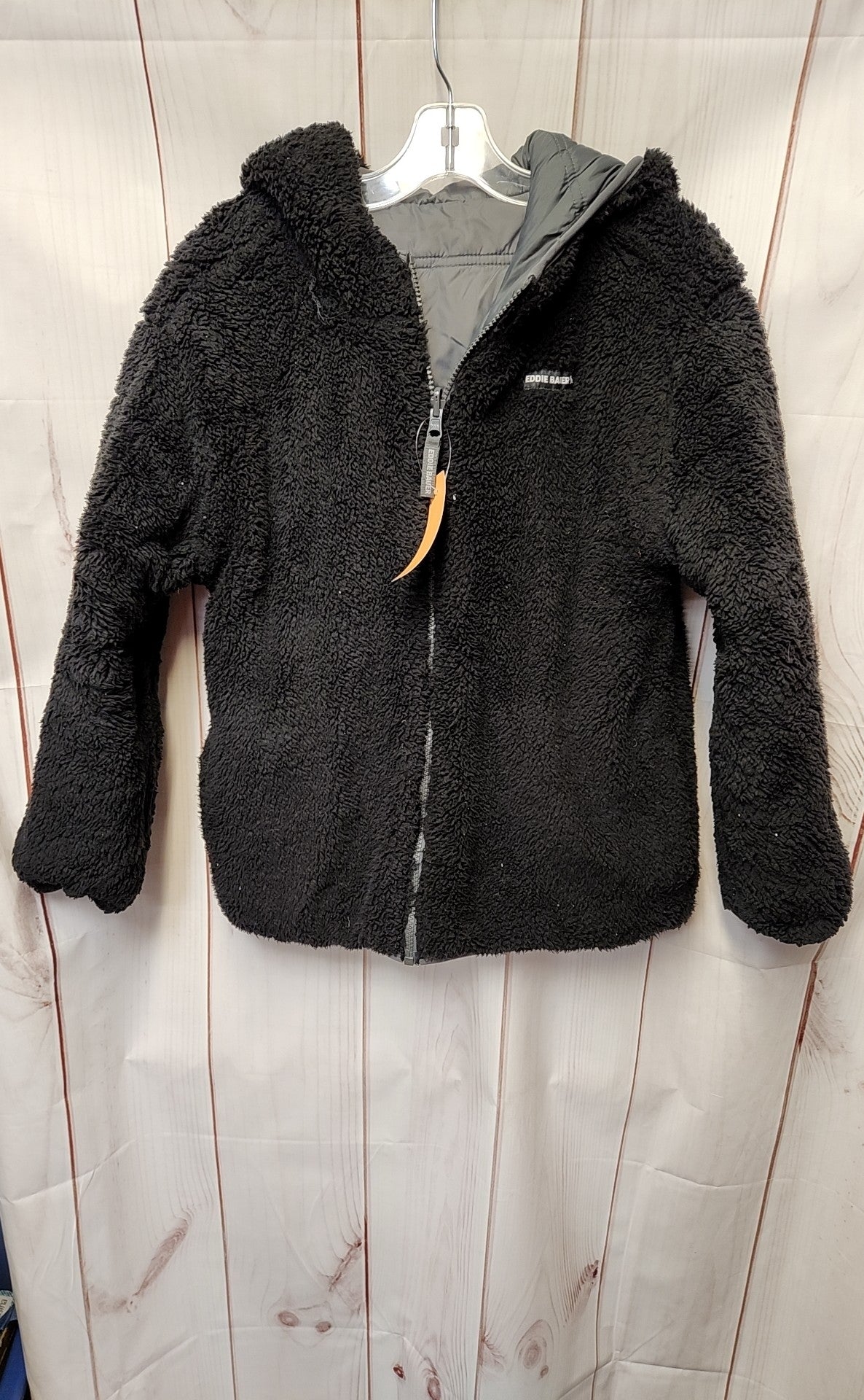 Eddie Bauer Boy's Size 10/12 Gray Reversible Jacket