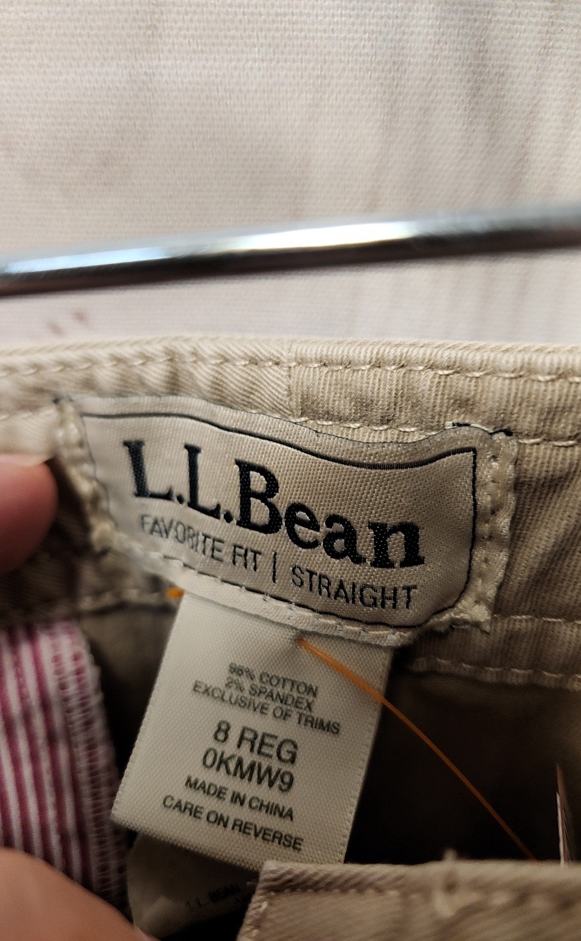 LL Bean Women's Size 8 Tan Pants