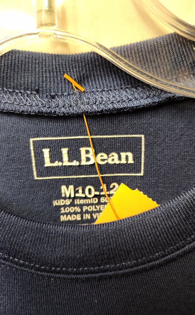 LL Bean Boy's Size 10/12 Navy Shirt