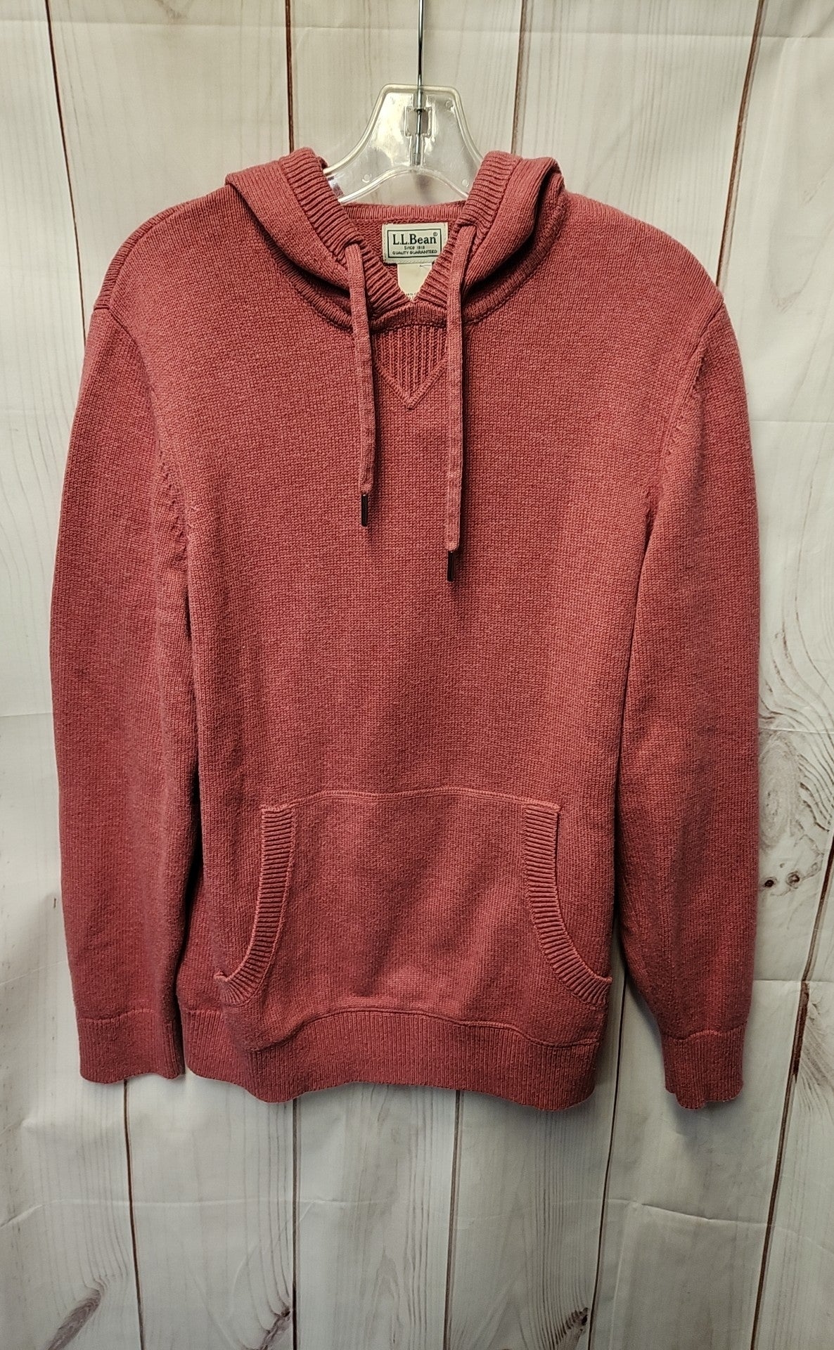 LL Bean Women's Size M Red Knit Hoodie