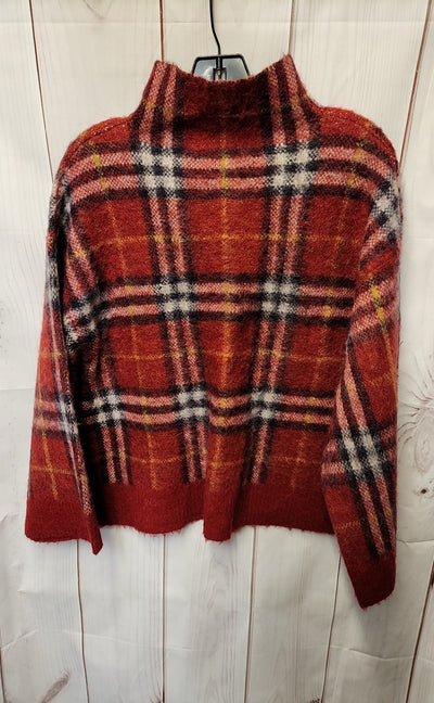 Something Navy Women's Size M Red Sweater