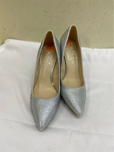 Jessica Simpson Women's Size 7 Silver Pumps Shoes