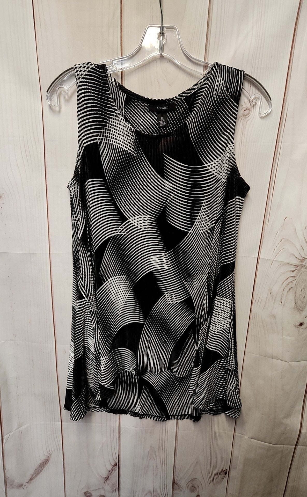 Alfani Women's Size M Black Sleeveless Top