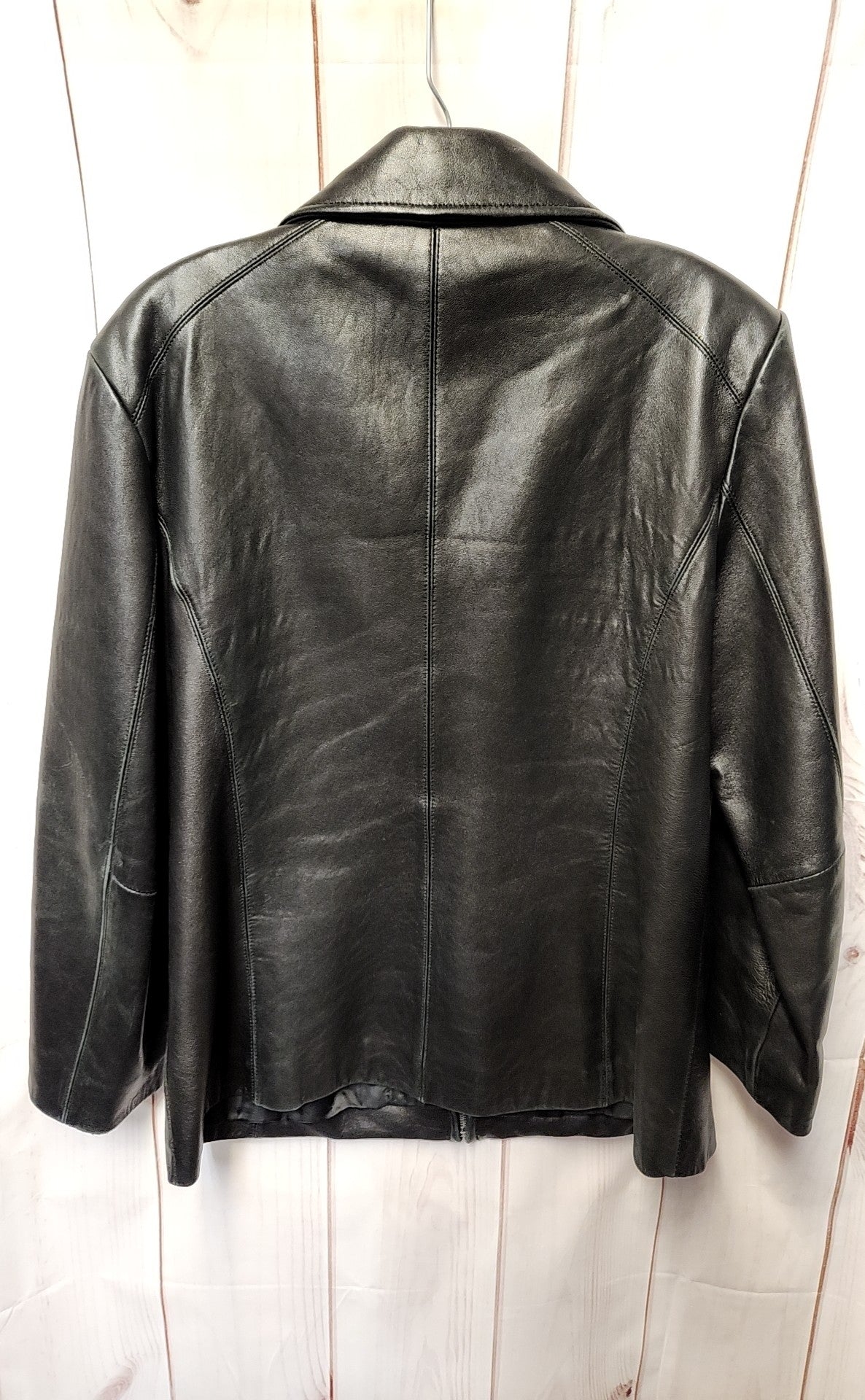 Worthington Women's Size L Black Leather Jacket
