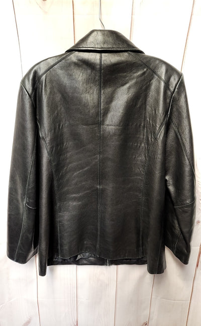 Worthington Women's Size L Black Leather Jacket