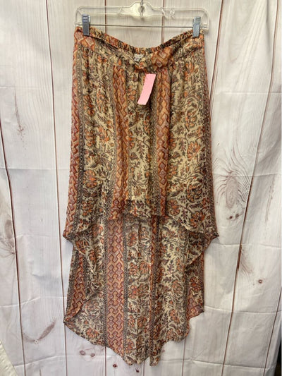 Eoote Women's Size L Orange Skirt