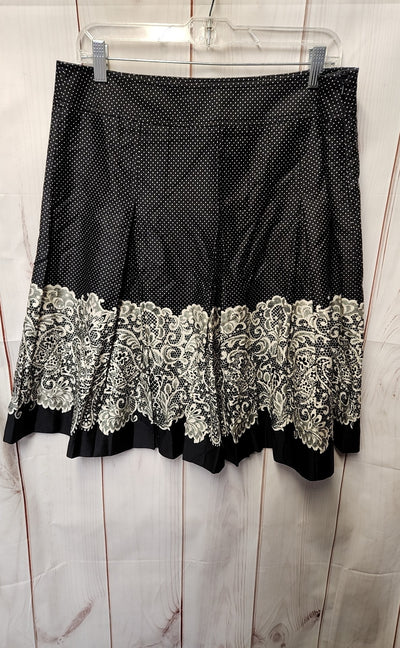 Talbots Women's Size 12 Petite Black Skirt