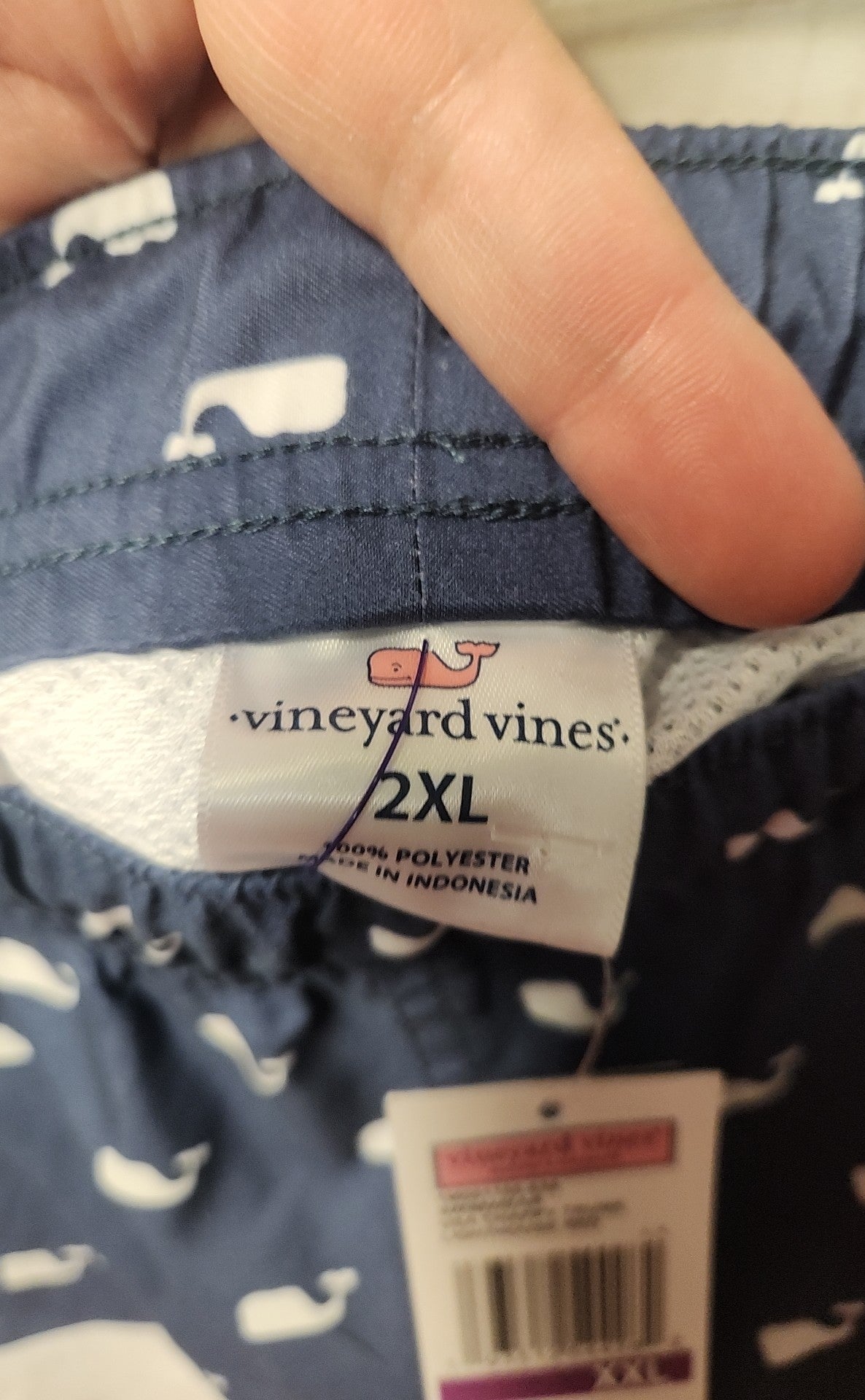 NWT Vineyard Vines Men's Size 2X Red & Blue Swim Trunks