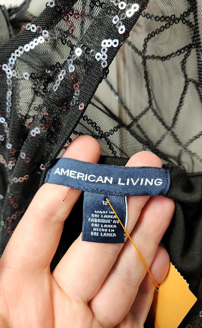 American Living Women's Size 12 Black Dress