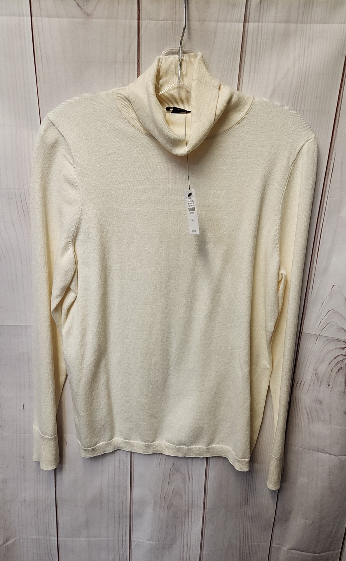 NWT Talbots Women's Size L Petite White Sweater