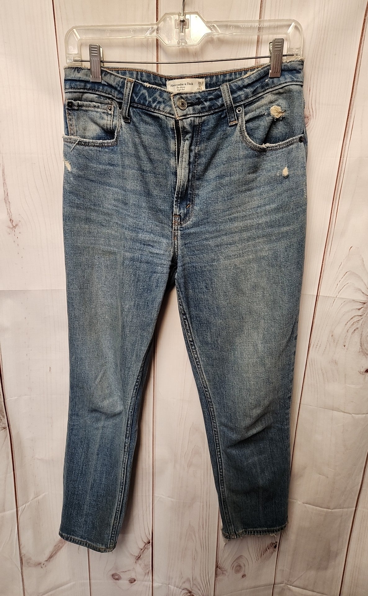 Abercrombie & Fitch Women's Size 28 (5-6) Blue Jeans The Skinny High Rise