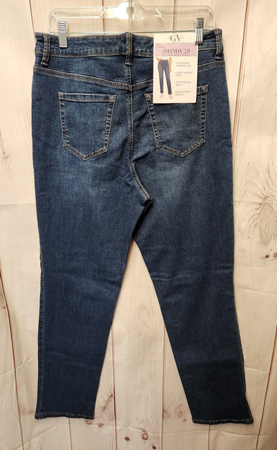 NWT Gloria Vanderbilt Women's Size 31 (11-12) Blue Jeans Amanda 2.0 Slim Leg