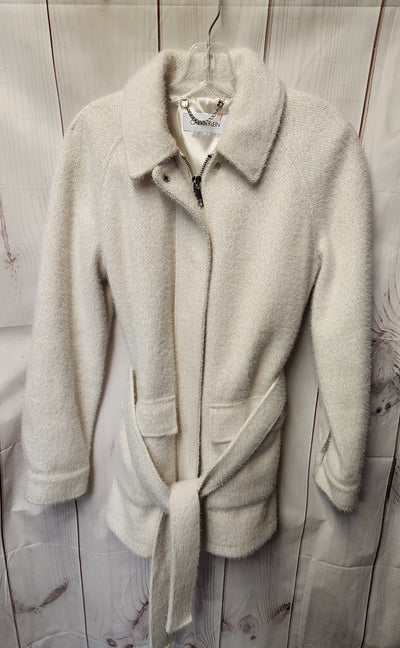 Calvin Klein Women's Size XS White Coat