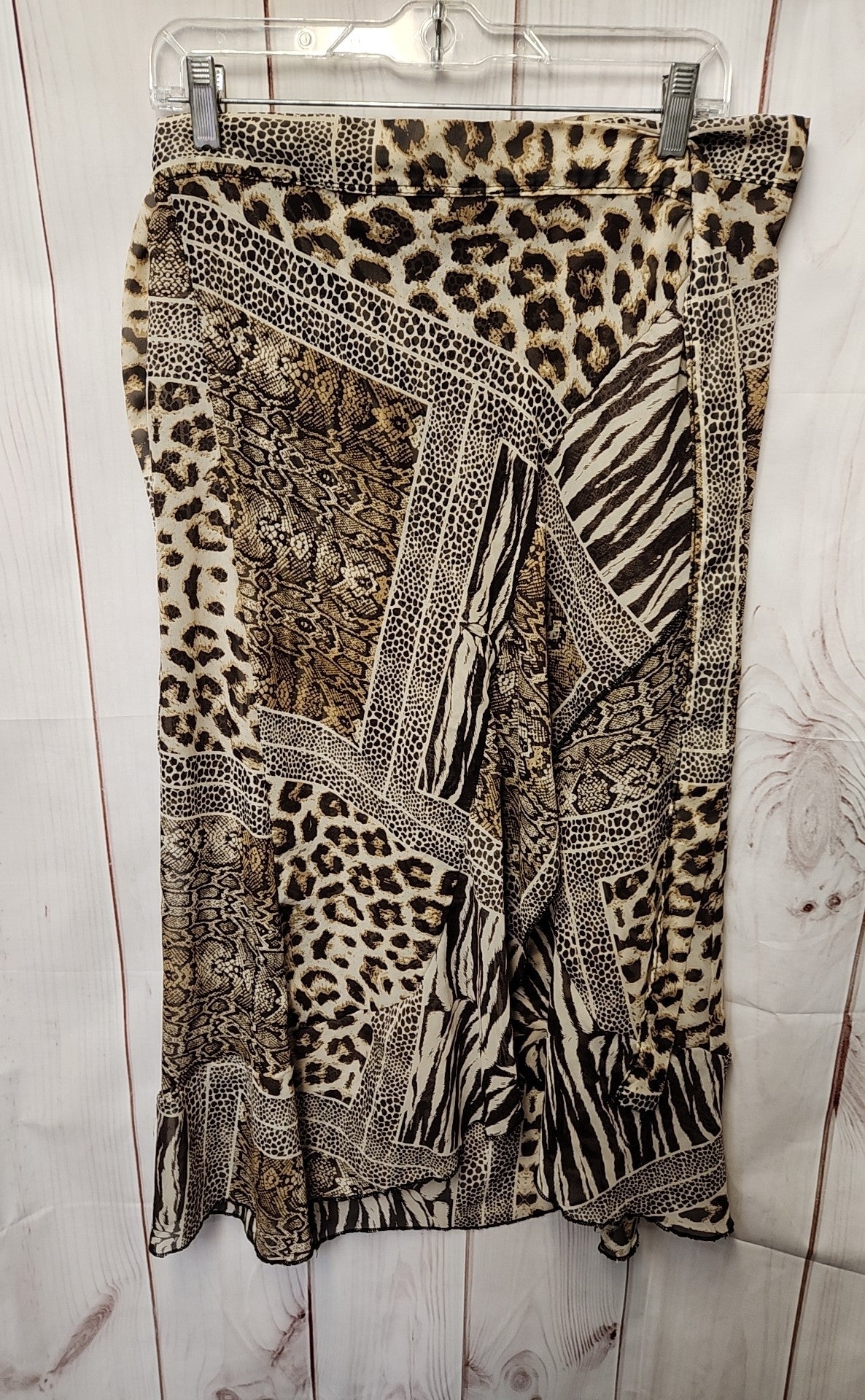 Lulla Women's Size One Size Brown Animal Print Sarong