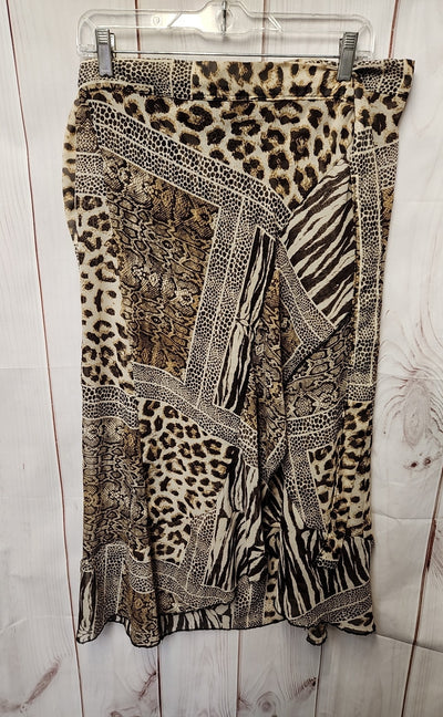 Lulla Women's Size One Size Brown Animal Print Sarong