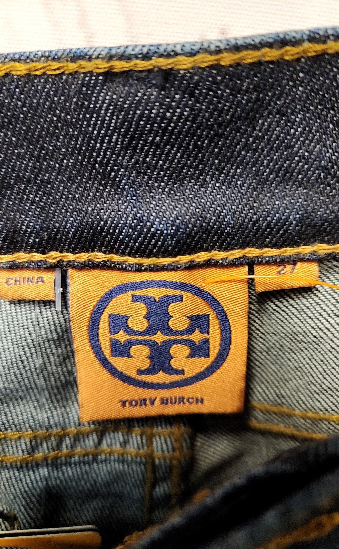 NWT Tory Burch Women's Size 27 (3-4) Blue Jeans Super Skinny