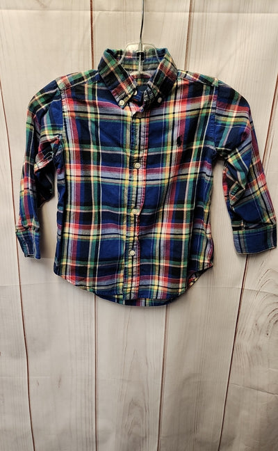 Ralph Lauren Boy's Size 2 Blue Shirt