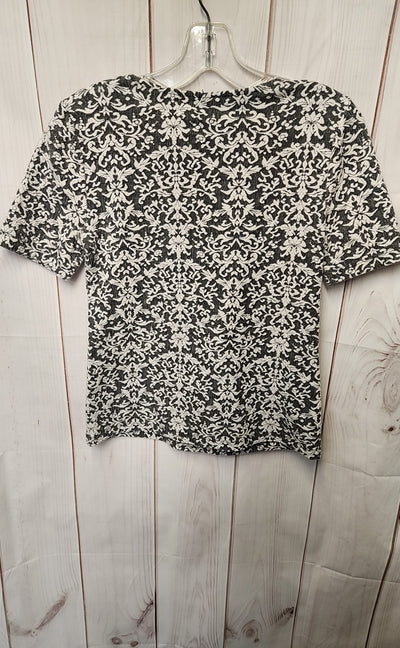 Loft Women's Size S Petite Gray Short Sleeve Top
