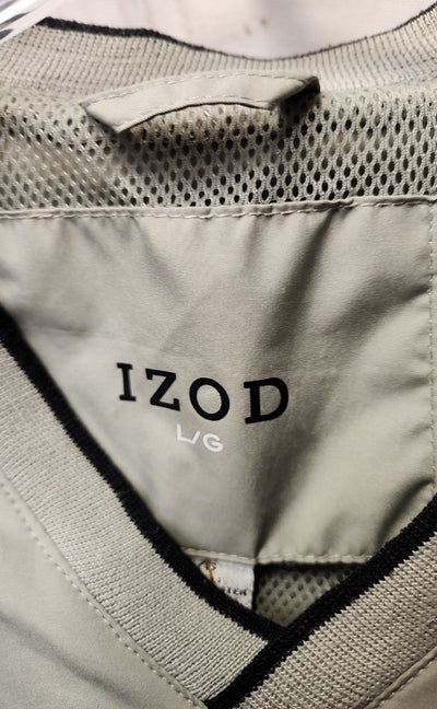 Izod Men's Size L Gray Pullover Jacket