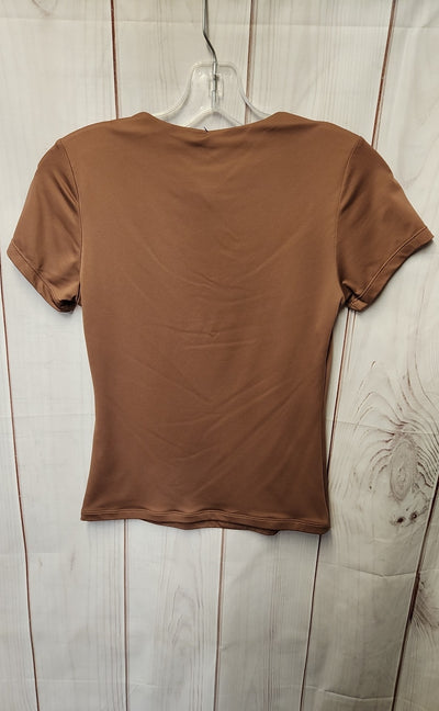 Tahari Women's Size XS Brown Short Sleeve Top