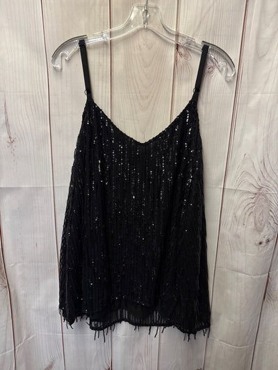 NWT Torrid Women's Size 3X Black Sequined Sleeveless Top