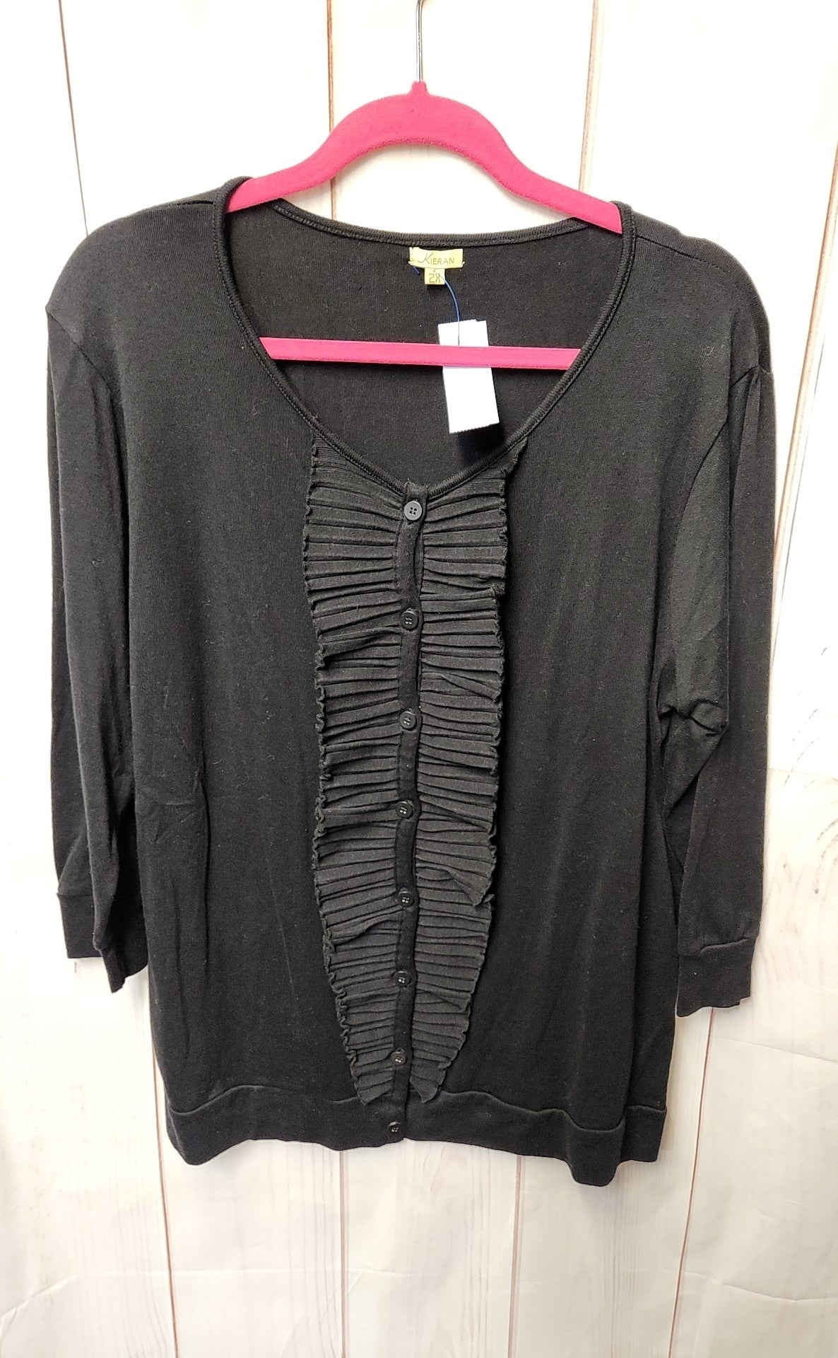 Kieran Women's Size 2X Black Cardigan