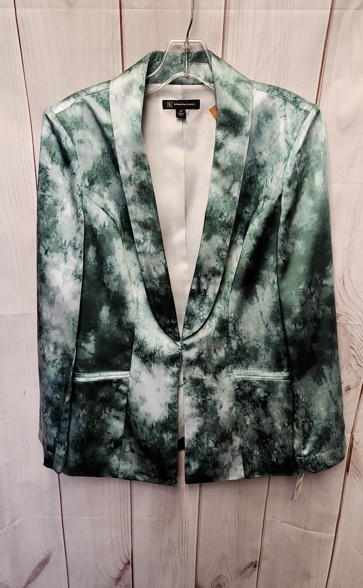 INC Women's Size M Green Jacket